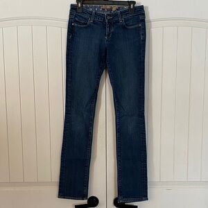 Paige Blue Heights Indigo Straight Leg Jeans 27w/33L